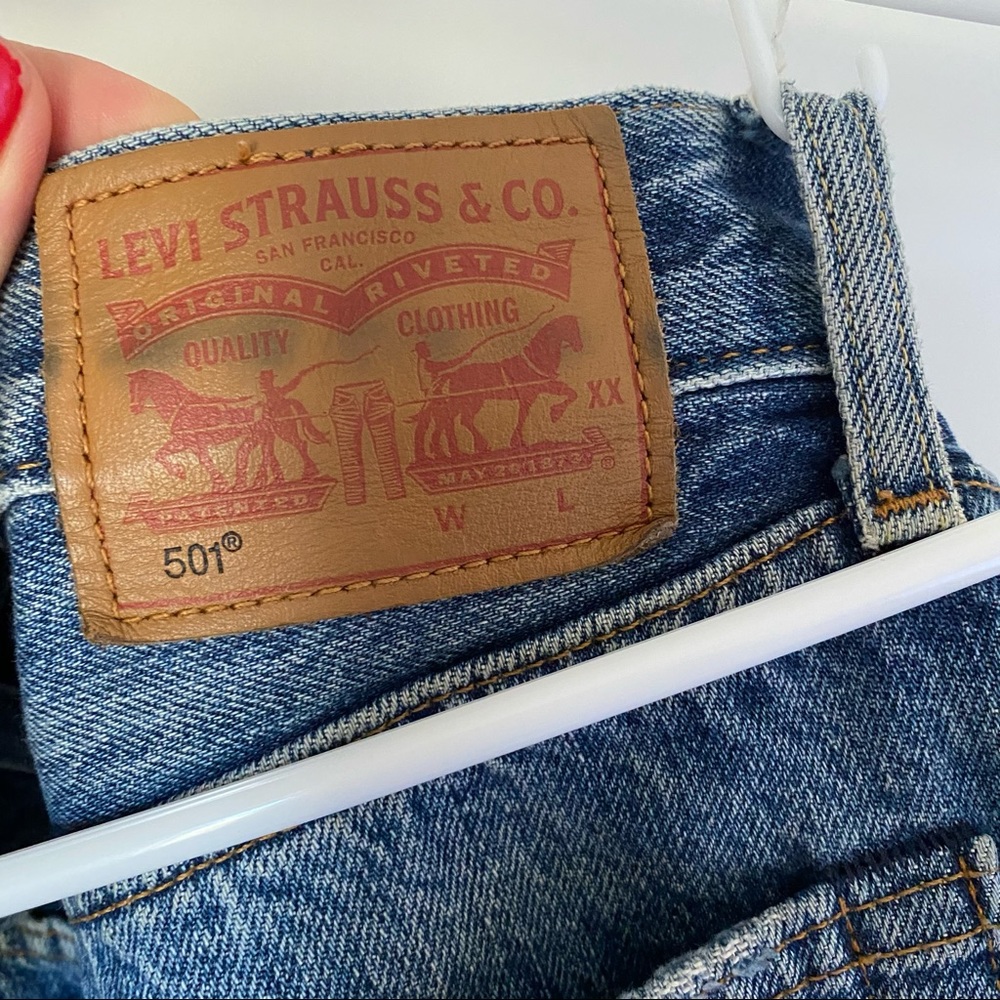 Levi’s 501 Patchwork Distressed Denim - image 3